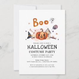 Niedlich Kids Halloween Kostüm Party Einladung