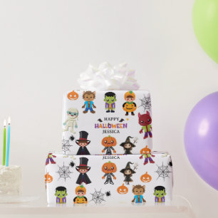 Niedlich Kids Halloween Kostüm Party Geschenkpapier