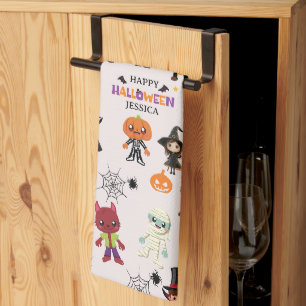 Niedlich Kids Halloween Kostüm Party Geschirrtuch