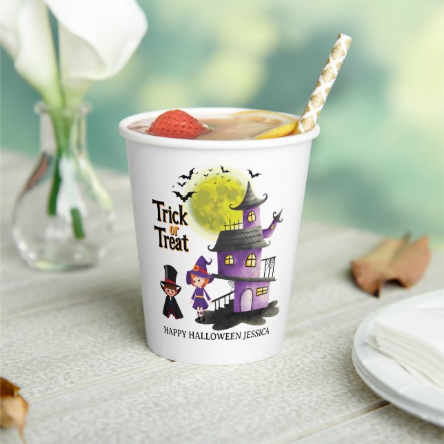 Niedlich Kids Halloween Kostüm Party Pappbecher (In Situ)