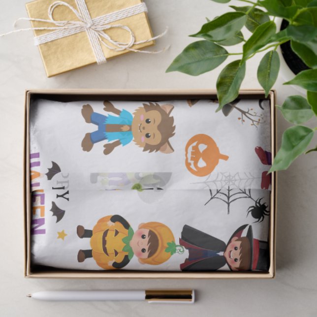 Niedlich Kids Halloween Kostüm Party Seidenpapier (Geschenk)