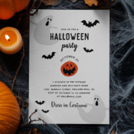 Niedlich Kids Halloween-Party | Gespenster, Fleder Einladung