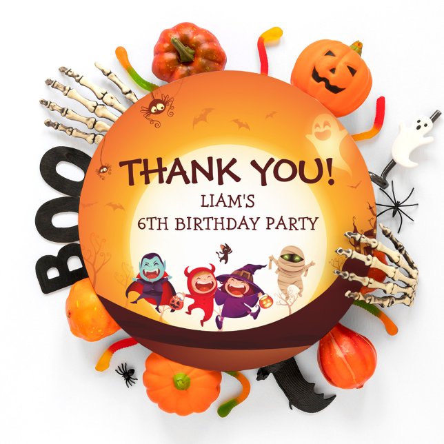 Niedlich Kids Halloween Runder Aufkleber (Von Creator hochgeladen)