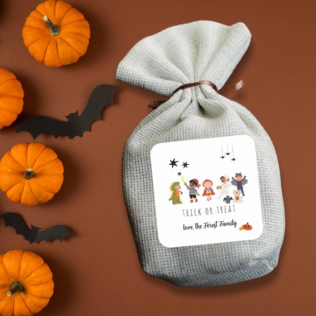 Niedlich Kids Kostüm Halloween-Party Aufkleber (Cute Kids Costume Halloween Party Sticker)