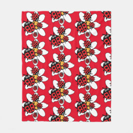 Niedlich Kids Ladybird Family Fleecedecke