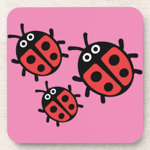 Niedlich Kids Ladybird Family Getränkeuntersetzer