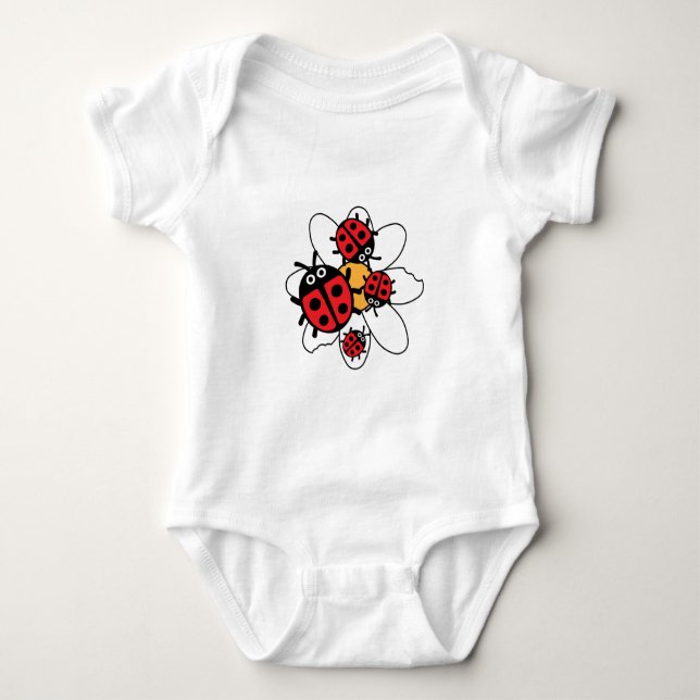 Niedlich Kids Ladybug Baby Strampler (Vorderseite)