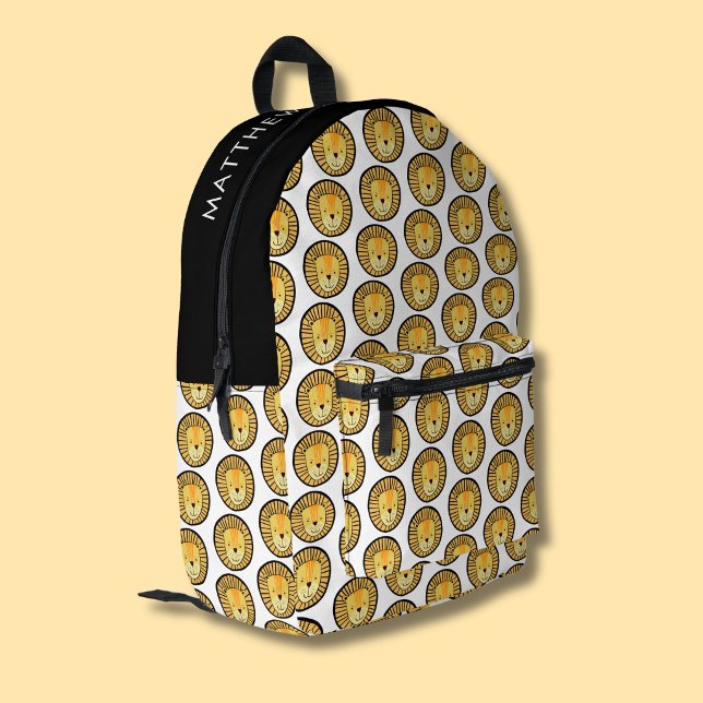 Niedlich Kids Lion Dschungelmuster Bedruckter Rucksack (Lion pattern backpack)