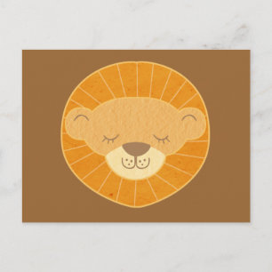 Niedlich Kids Lion Head Postkarte