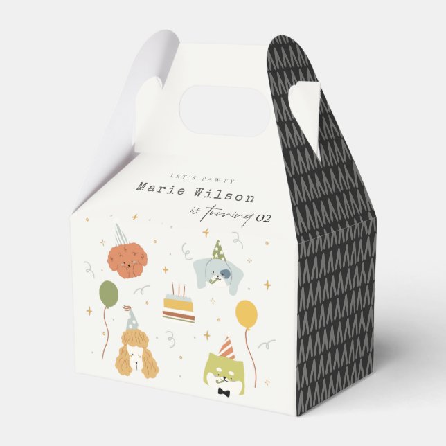 Niedlich Kids Party Welpen Hunde jeden Alters Gebu Geschenkschachtel (Vorderseite)