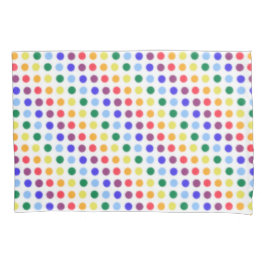 Niedlich Kids Rainbow Polka Dots Muster Kissenbezug