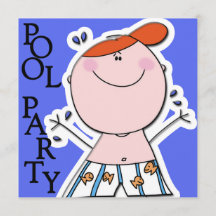 Niedlich Kids Summer Pool Party Geburtstag schwimm