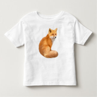 Niedlich Kid's T - Shirt mit einem flauschigen rot
