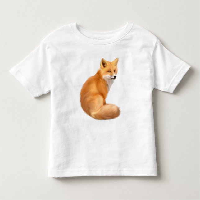 Niedlich Kid's T - Shirt mit einem flauschigen rot (Vorderseite)