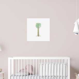 Niedlich Kids TROPICAL TREM Monogramm I Kinderzimm Poster