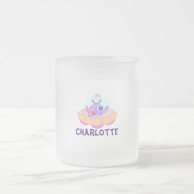 Niedlich Kids UFO kawaii Mattglastasse (Mittel)