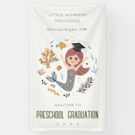 Niedlich Kids Underwater Mermaid Preschool Abschlu Banner