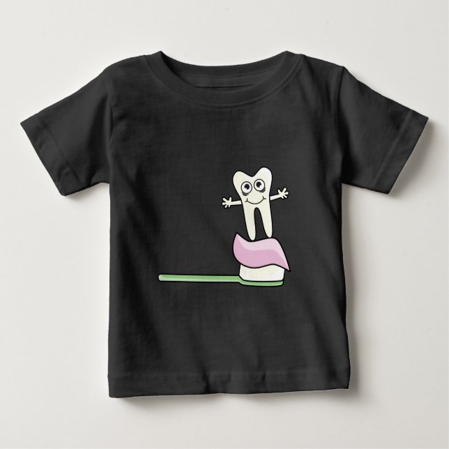 Niedlich Kids-Zahnarzt Baby T-shirt (Vorderseite)