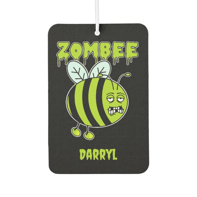 Niedlich Kids Zombie Bee Halloween Autolufterfrischer (Vorderseite)