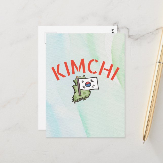 niedlich Kimchi Postkarte (Vorderseite/Rückseite Beispiel)