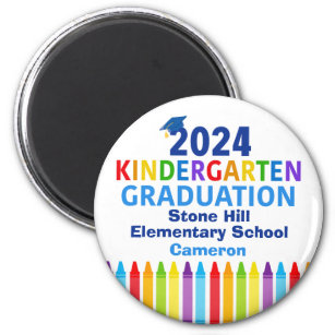 Niedlich Kindergarten Abschluss Custom School 2024 Magnet