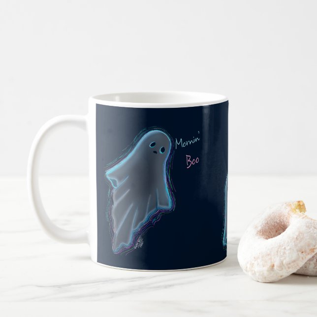Niedlich KiniArt Ghost Kaffeetasse (Mit Donut)