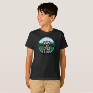 Niedlich KiniArt Raccoon T - Shirt