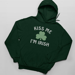 Niedlich Kiss Me Ich bin Irish Green St. Patrick's Hoodie