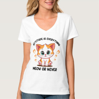 Niedlich Kitten Attitude T - Shirt