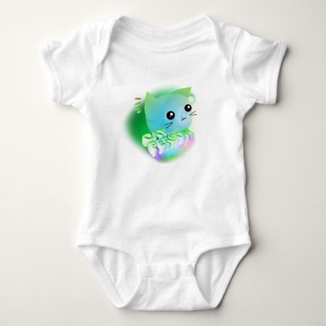 Niedlich Kitten Baby Strampler (Vorderseite)