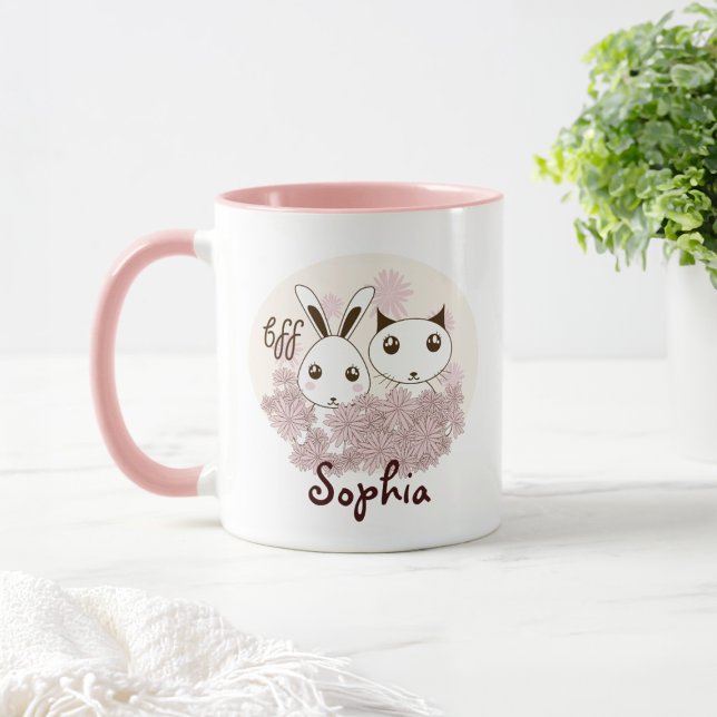 Niedlich Kitten Bunny Frische Pasta machen Tasse (Von Creator hochgeladen)