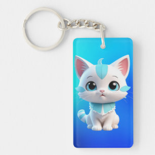 Niedlich Kitten Cartoon 3D Design-38063 Schlüsselanhänger
