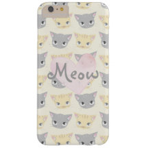 Niedlich Kitten Face Pattern Meow Case