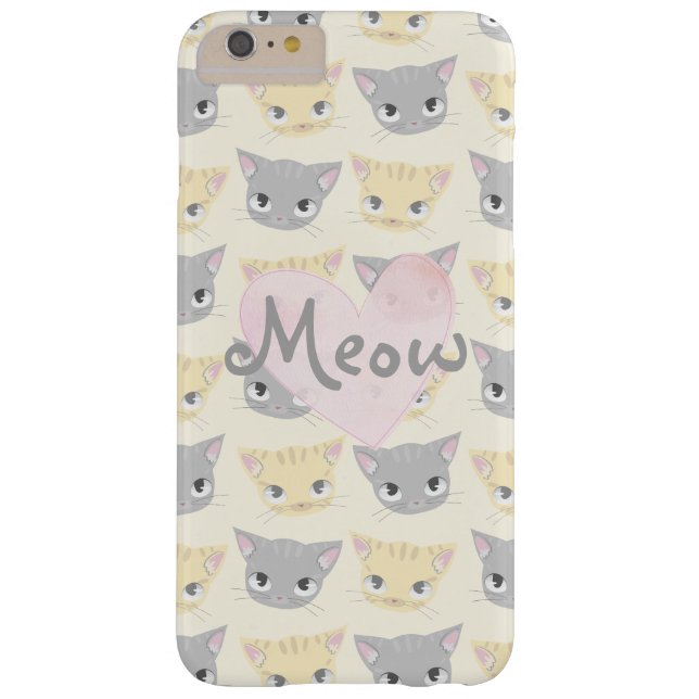 Niedlich Kitten Face Pattern Meow Case (Rückseite)