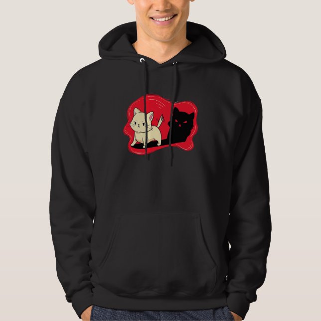 Niedlich Kitten Hoodie (Vorderseite)