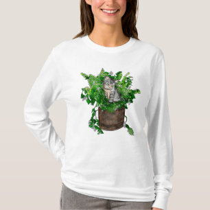 Niedlich Kitten in Catnip Pot T-Shirt