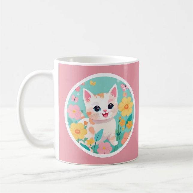 Niedlich Kitten Kaffeetasse (Links)