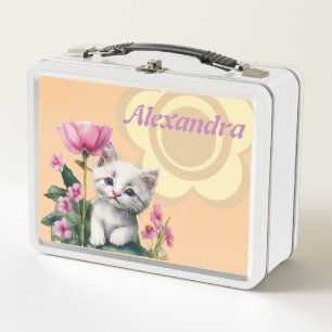Niedlich Kitten Metal Lunchbox