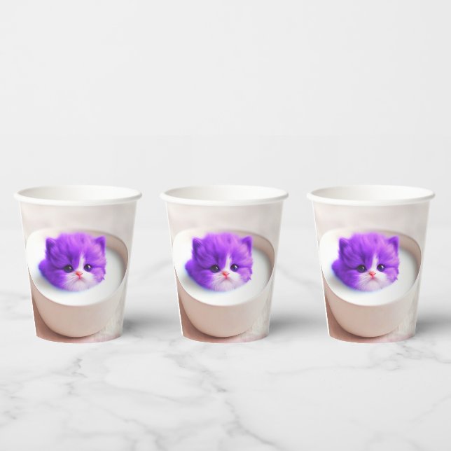 Niedlich Kitten Pappbecher (Multi)