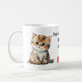 Niedlich Kitten Post-menopausal Kinderlose Katze L Kaffeetasse