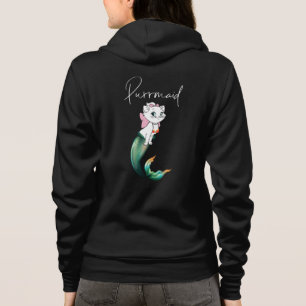 Niedlich Kitten Purrmaid - Fun Mermaid Cat Design Hoodie