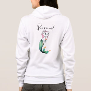 Niedlich Kitten Purrmaid - Fun Mermaid Cat Design Hoodie