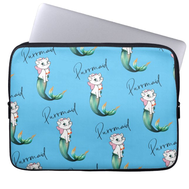 Niedlich Kitten Purrmaid - Fun Mermaid Cat Design Laptopschutzhülle (Vorderseite)