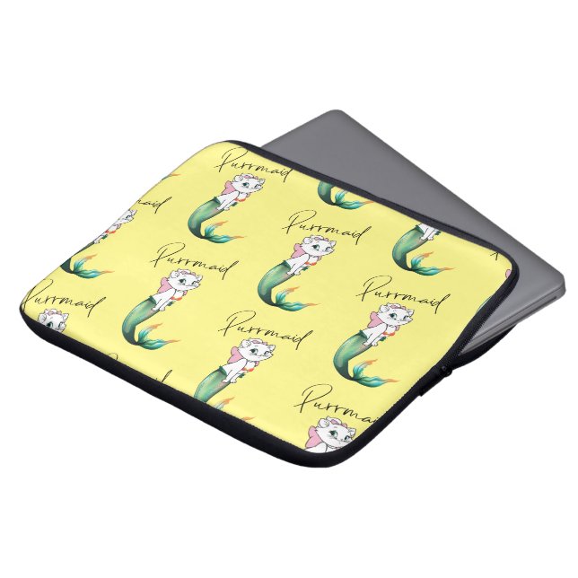 Niedlich Kitten Purrmaid - Fun Mermaid Cat Design Laptopschutzhülle (Vorne Oben)