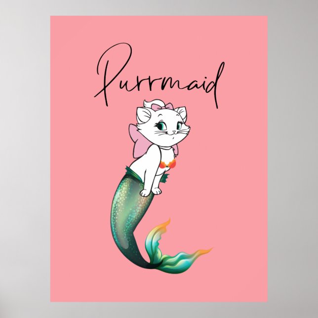 Niedlich Kitten Purrmaid - Fun Mermaid Cat Design Poster (Vorne)