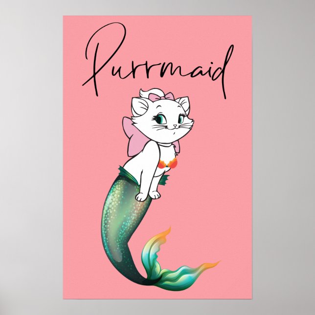 Niedlich Kitten Purrmaid - Fun Mermaid Cat Design Poster (Vorne)