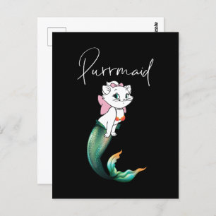 Niedlich Kitten Purrmaid - Fun Mermaid Cat Design Postkarte