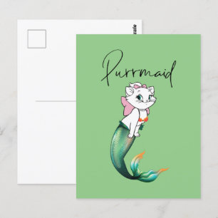Niedlich Kitten Purrmaid - Fun Mermaid Cat Design Postkarte