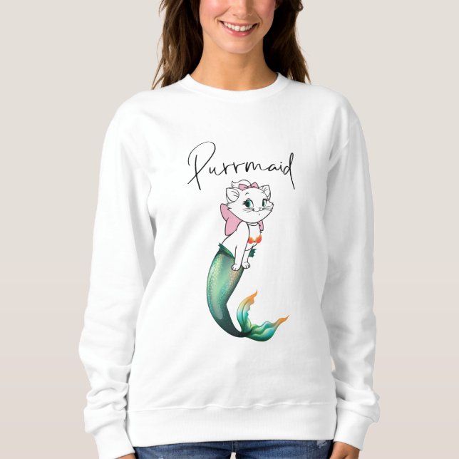 Niedlich Kitten Purrmaid - Fun Mermaid Cat Design Sweatshirt (Vorderseite)