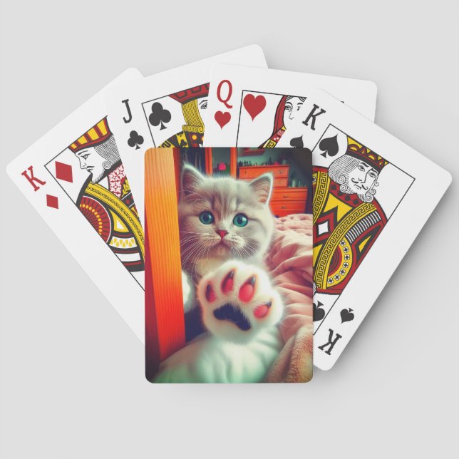 Niedlich Kitten Spielkarten (Rückseite)